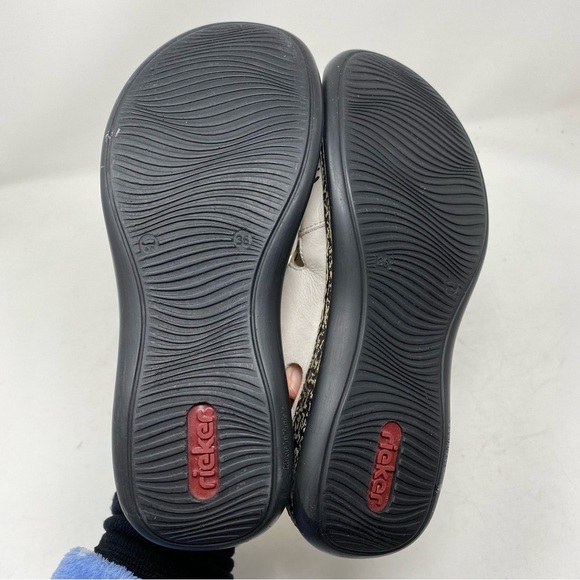 Rieker Leather Daisy Mary Jane 46375-60 Marble Jeans - Picture 6 of 7